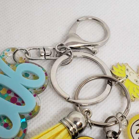 Handmade 90s Hey Arnold Silicone Beaded Keychain - Picture 4 of 6